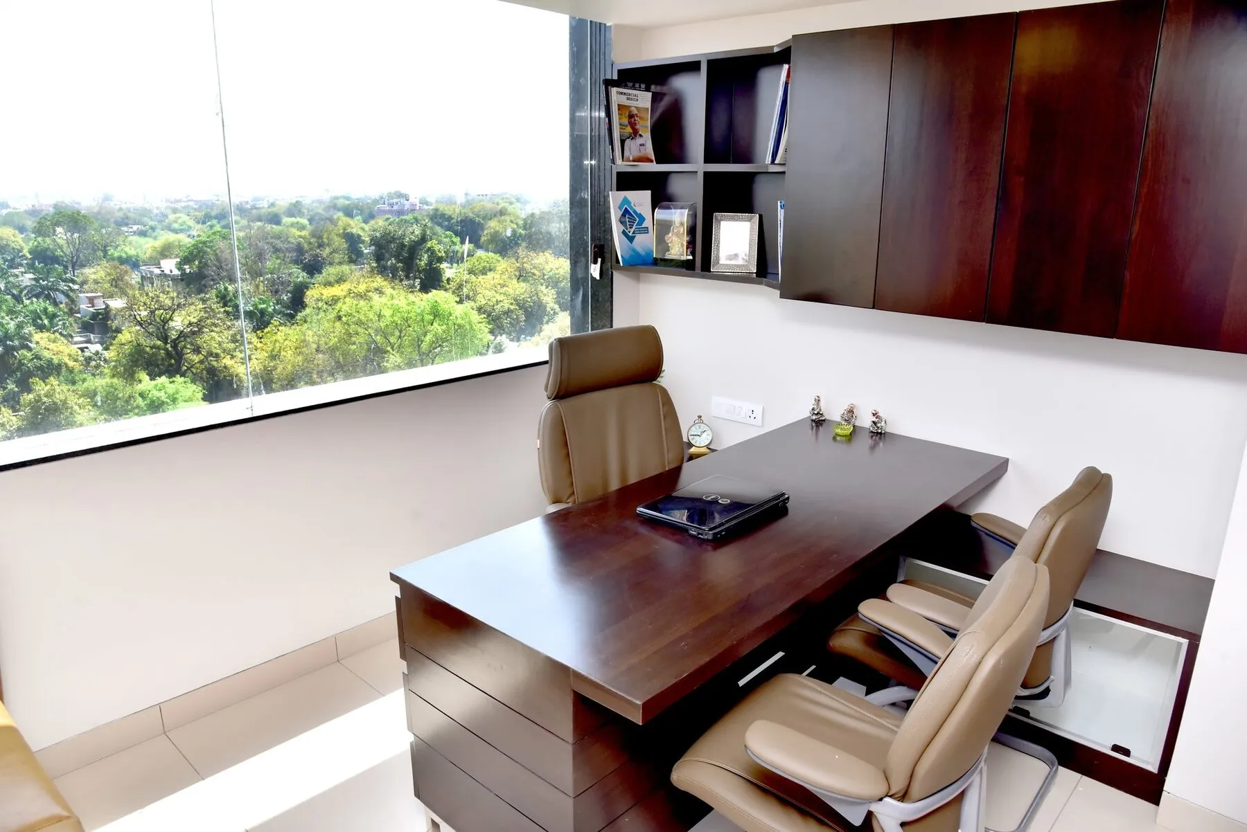 An office at Keshar Towers looking out over LNUPE