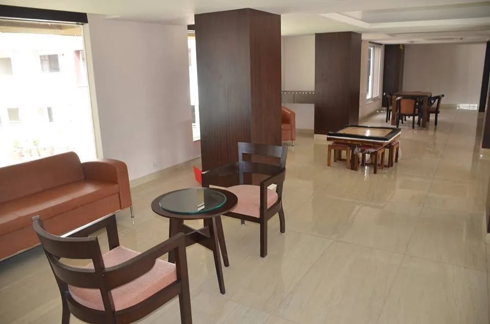 The clubhouse lounge