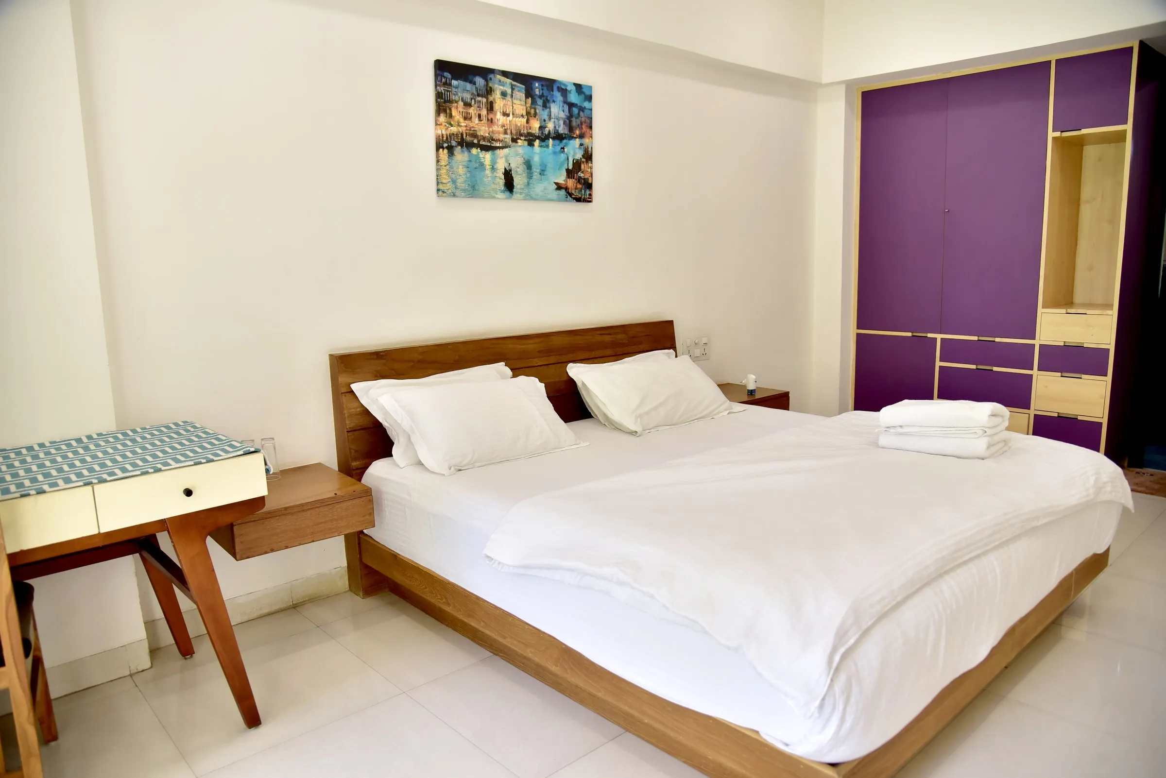 Bedroom of a furnished home