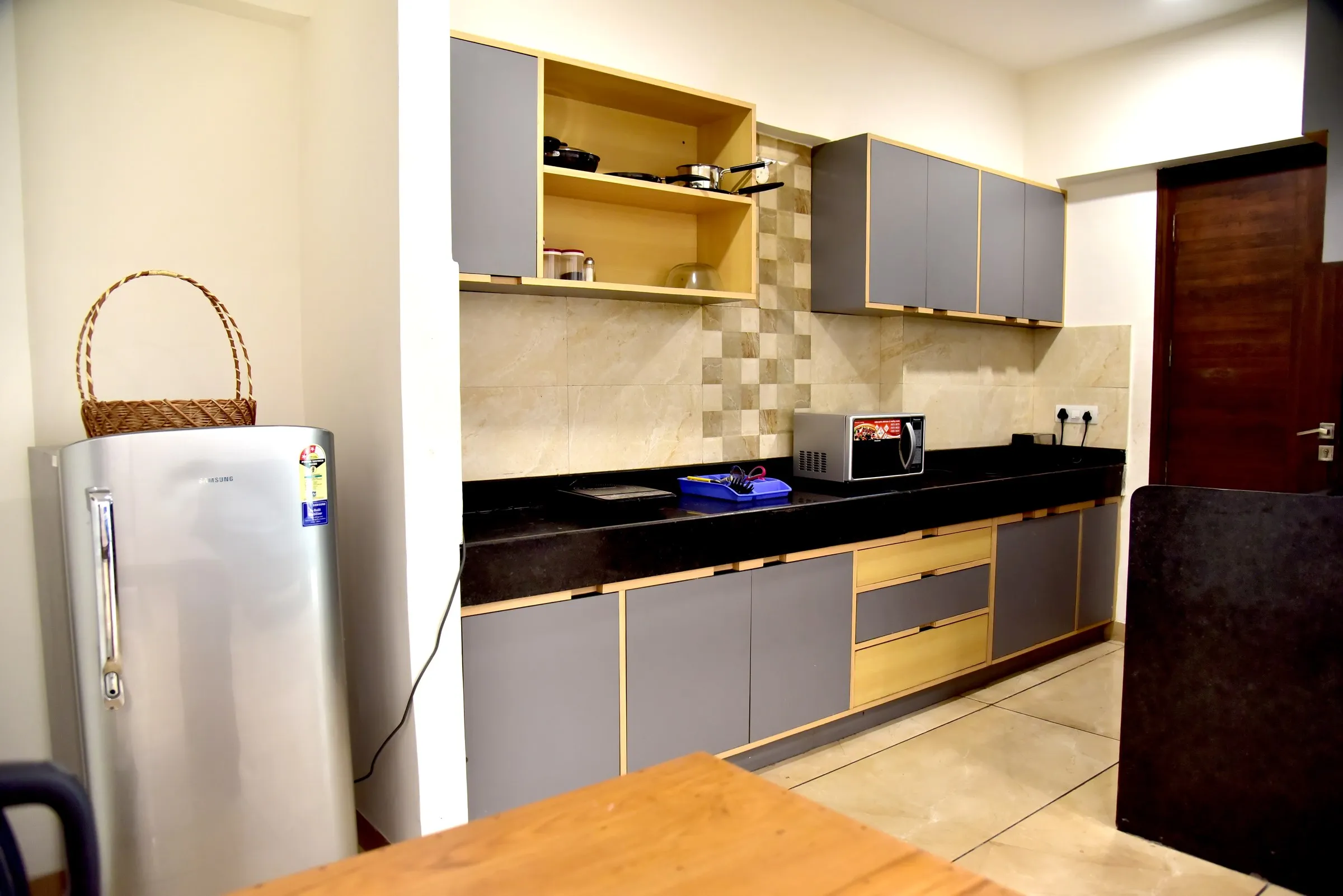 Kitchen of a furnished home