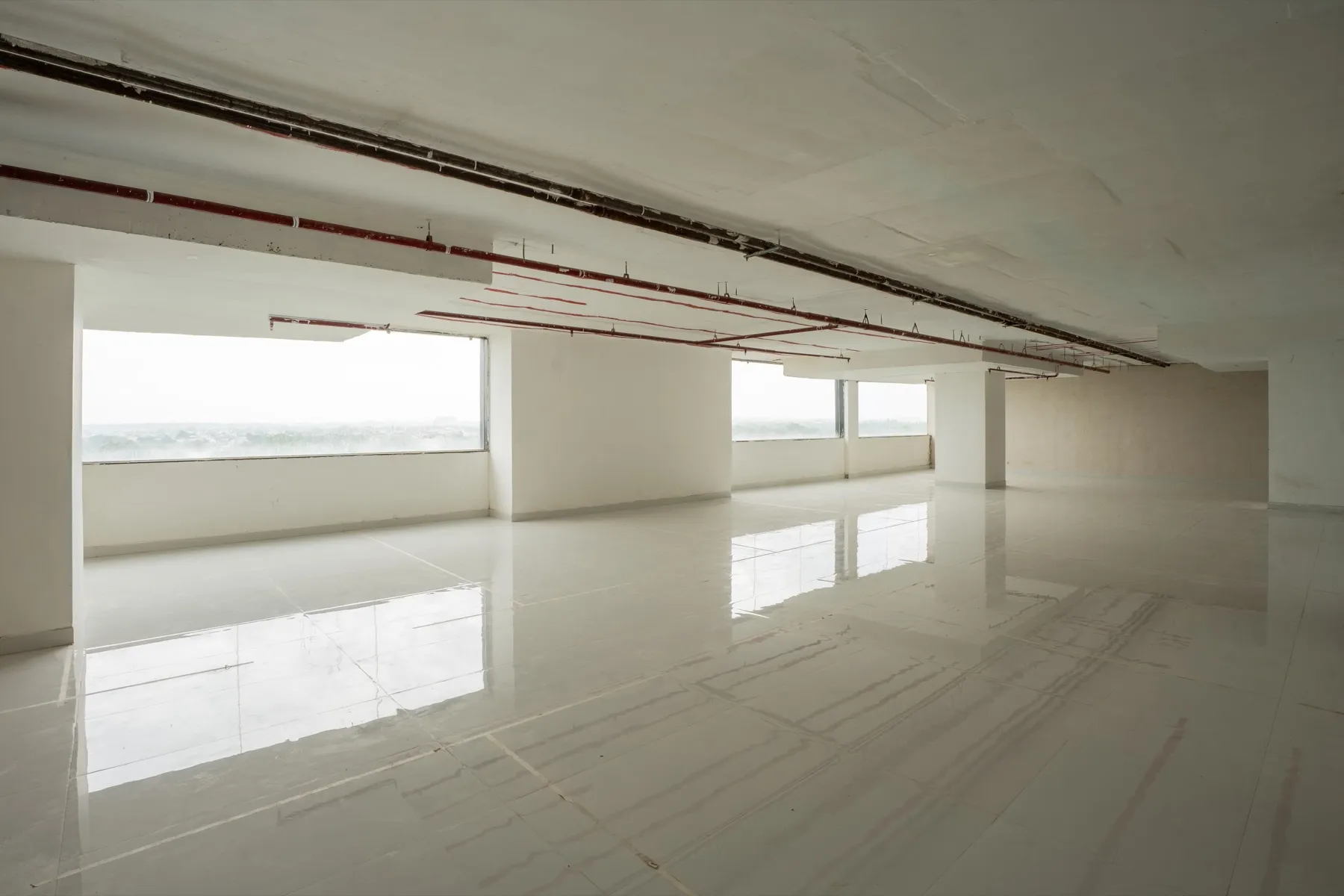 Bare-shell office floor at Keshar Towers