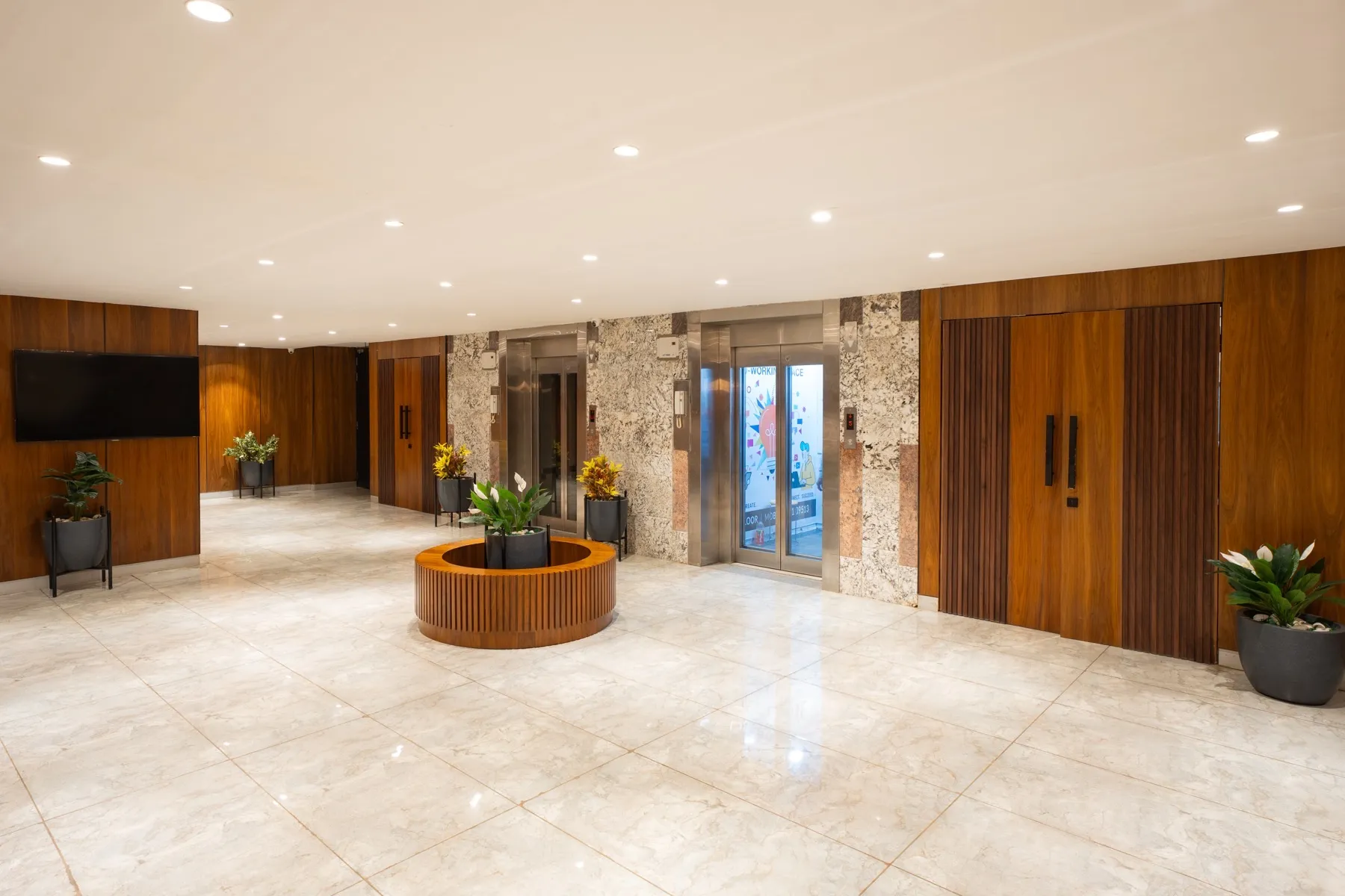 Lift lobby on the MileStone Conference floor