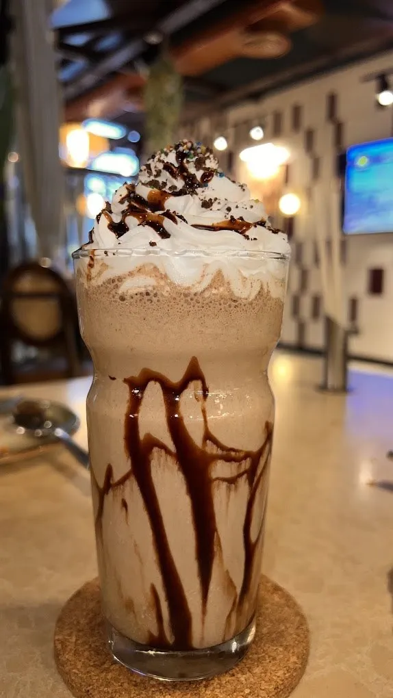 A chocolate frappé